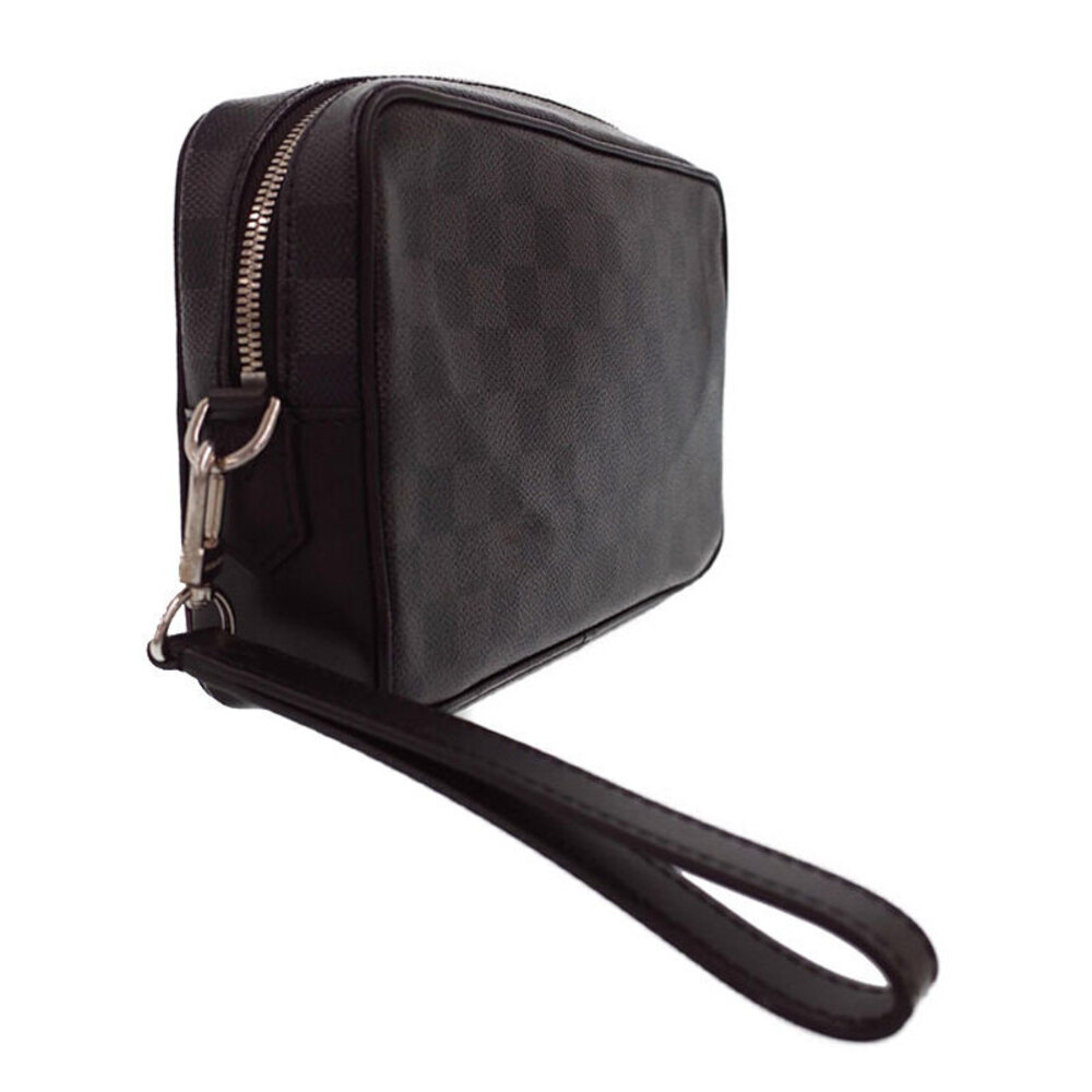 Louis Vuitton Graphite Pochette Kasai Shoulder Damier Bag Black